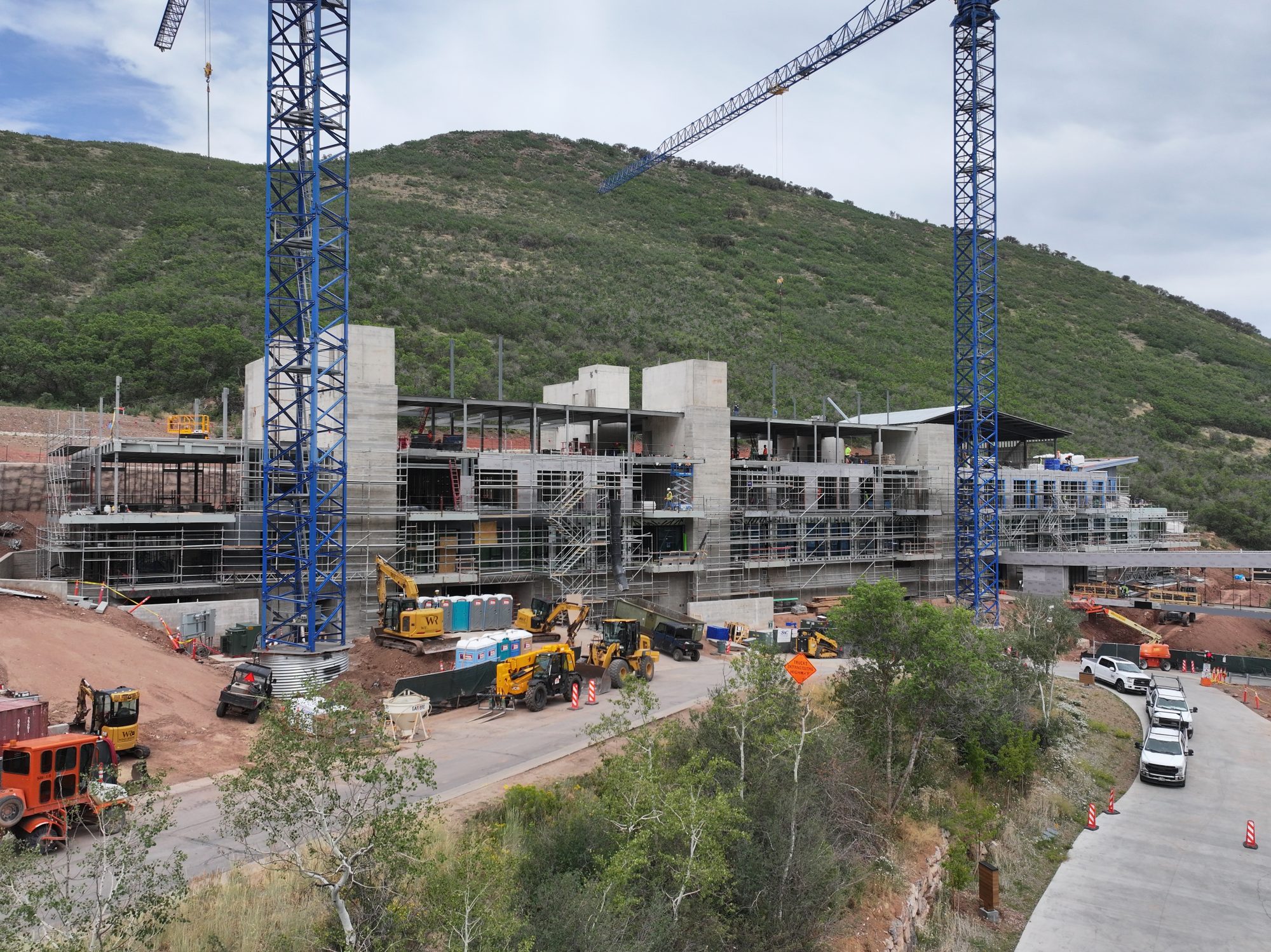 Aerial view of The Otto construction site